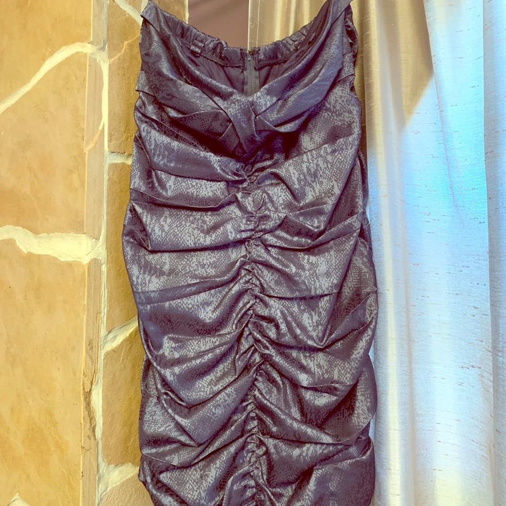 Torrid strapless gray dress